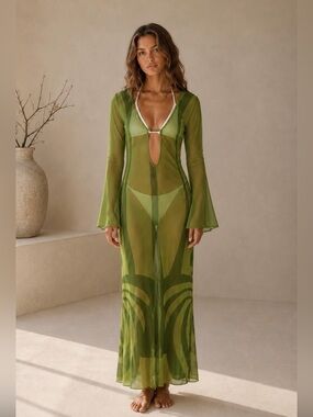 Caroline Constas swim coverup